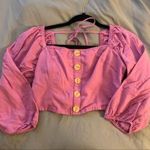 American Eagle purple top